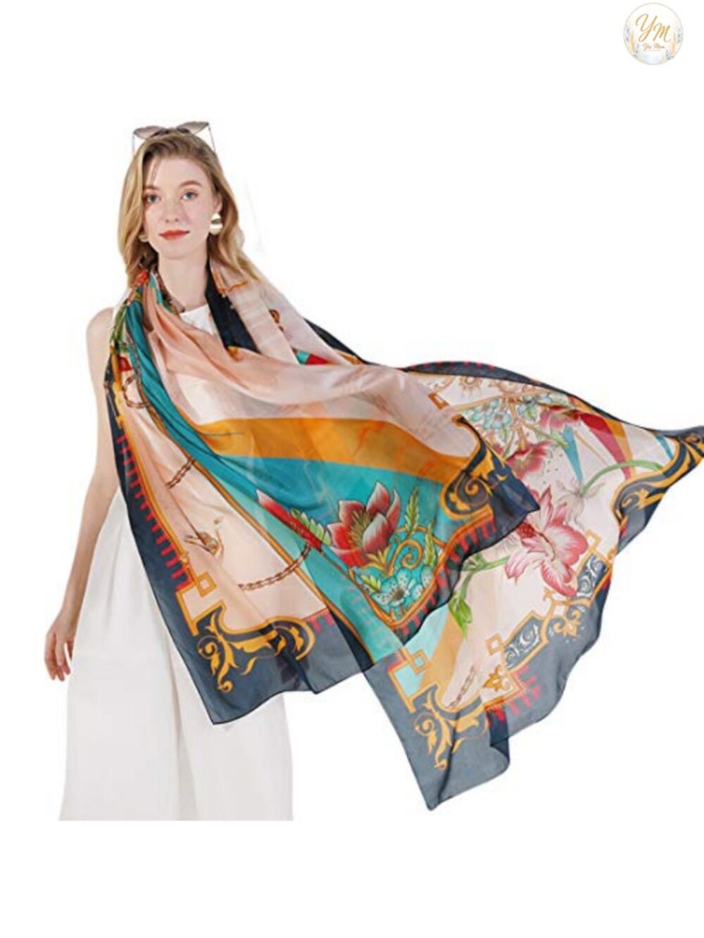 100% Mulberry Silk Shawl Wrap Oversized Pashmina Evening Party